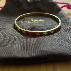 Thin Striped Kate Spade Bangle Bracelet